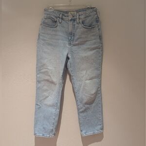 Madewell light wash jeans, Curvy petite 28